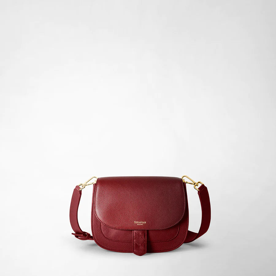 Serapian Milano Luna Crossbody Burgendy