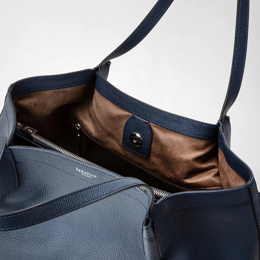 Serapian Milano Medium Secret Bag in Rugiada leather