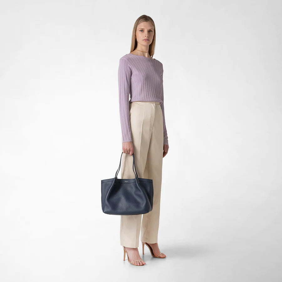 Serapian Milano Medium Secret Bag in Rugiada leather