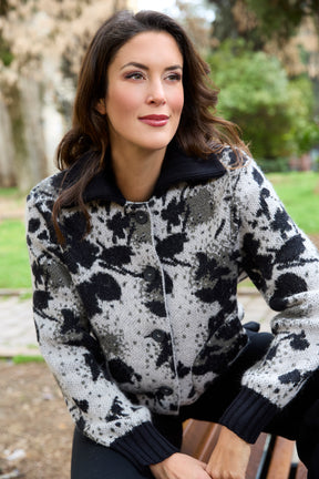 Rossana Pellegrini: Abstract Knit Cardigan