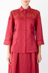 Clips: Linen Set – Shirt & Midi Skirt