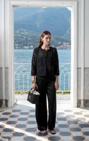 Clips: Elegant Lace Jacket – Cropped Sheer