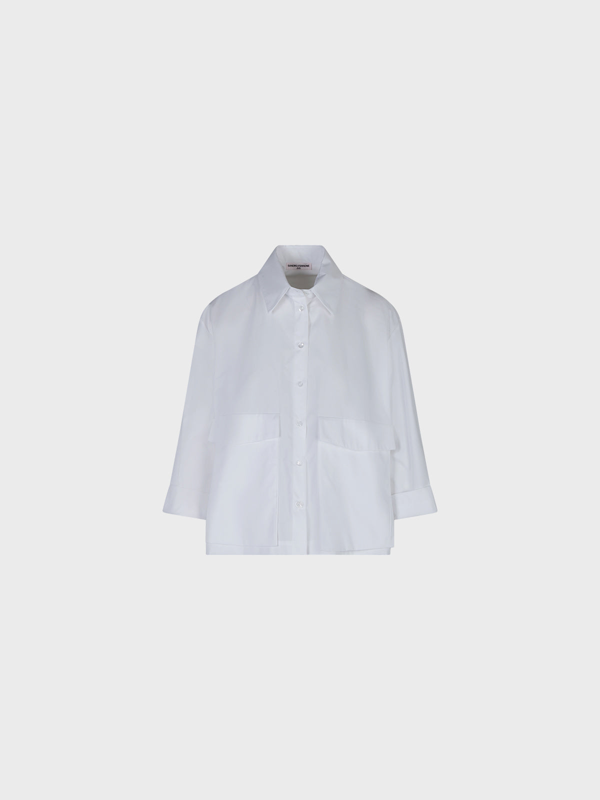 Sandro Ferrone: Oversized Button-Down Shirt with Pockets