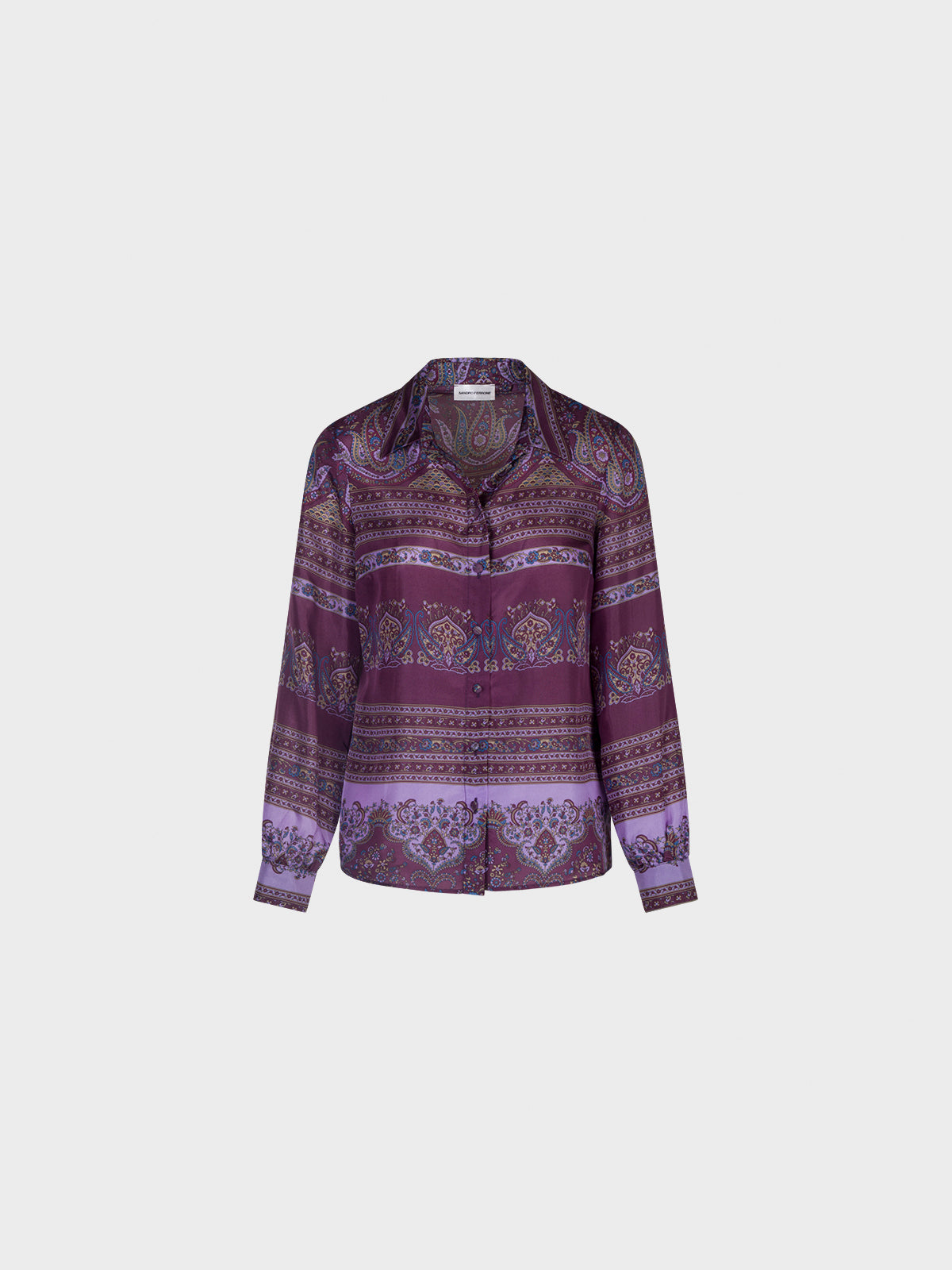 Sandro Ferrone: Printed Button-Down Blouse