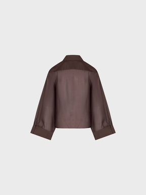Sandro Ferrone: Sheer Cropped Button-Down Blouse