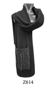 Tricot Chic: Women's Luxury Knit Cable Scarf